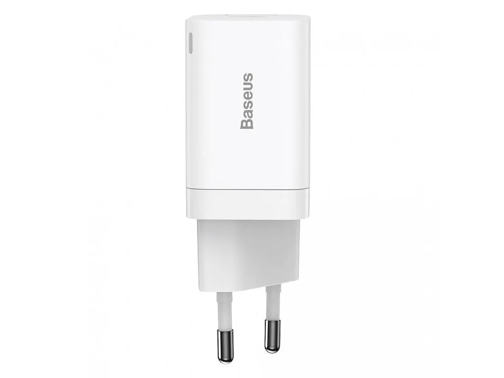 Сетевое зарядное устройство для Baseus Super Si Pro Quick Charger C+U 30W EU Белый - фото 2