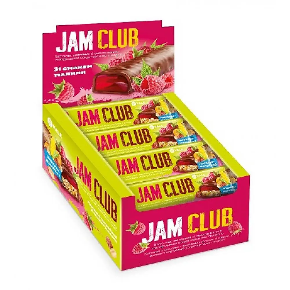 Jam Club — 24 × 40 г Muesli jelly with Raspberry