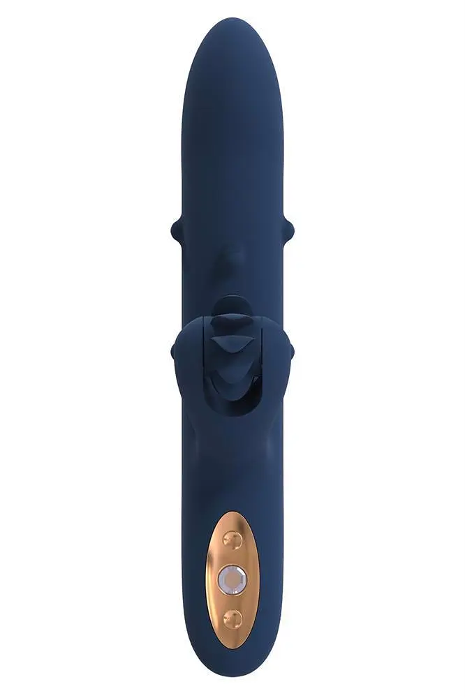 Вібратор-кролик Dreamtoys Athena 23 см синій - фото 3