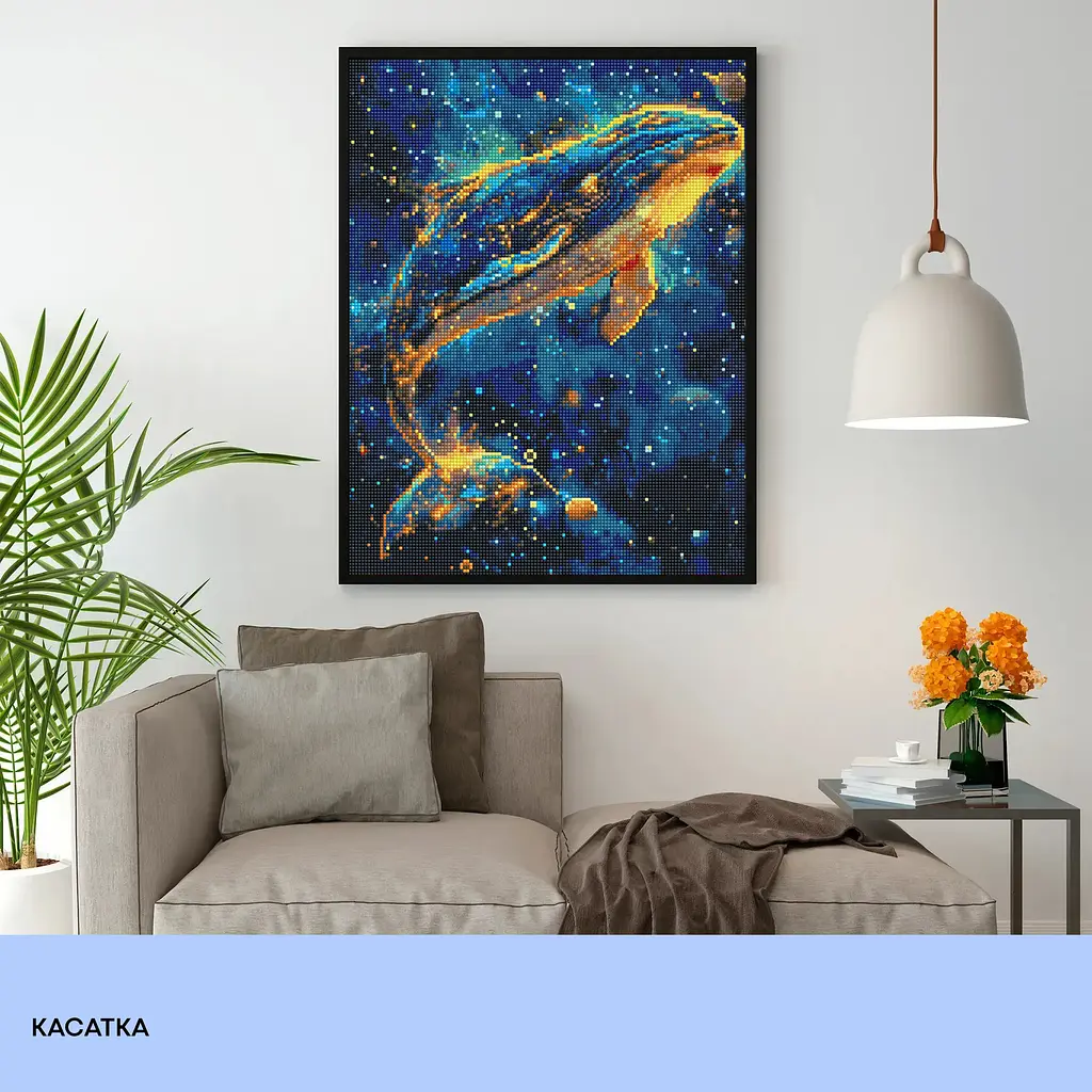 Набор с алмазной мозаикой "Касатка" 40*50 см, IDEA2-CK6519, ТМ "99IDEAS" - фото 3