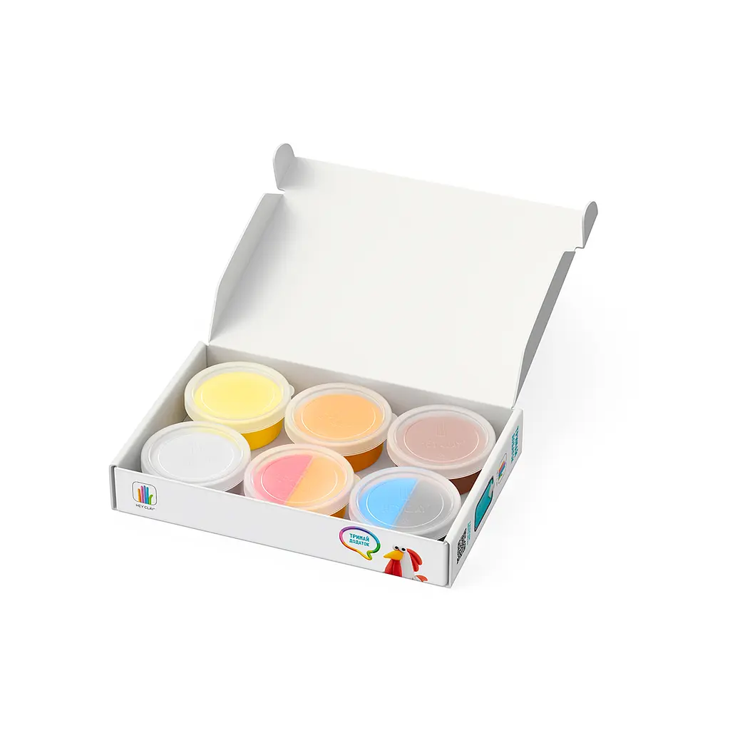 Набір пластиліну що самостійно твердіє Липака Свійські Птахи, курча, індик, півень (60040-UA01) - фото 2