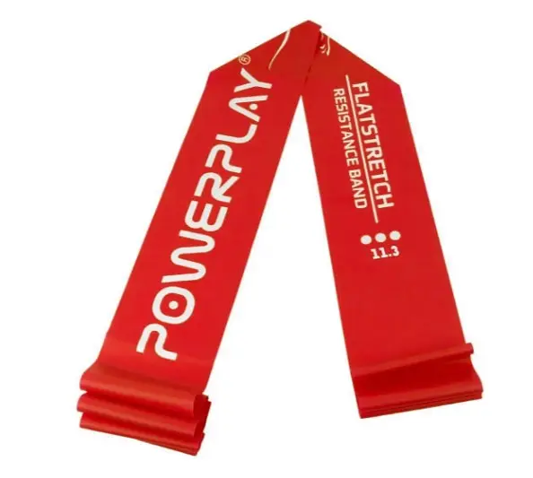 Стрічка-еспандер для фітнесу та реабілітації PowerPlay 4112 0.6 мм MediBand Heavy Червона (11 кг) (PP_4112_Red_Heavy)