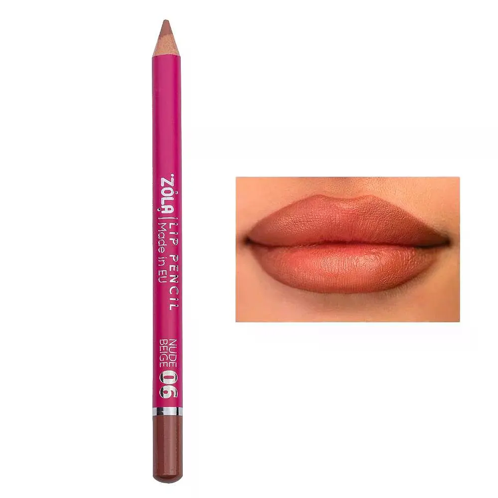 Олівець для губ Zola Lip Pencil 06 Nude Beige, 1.19 г - фото 2
