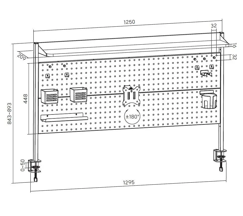 Настільна полиця-органайзер OfficePro DS310B - фото 5