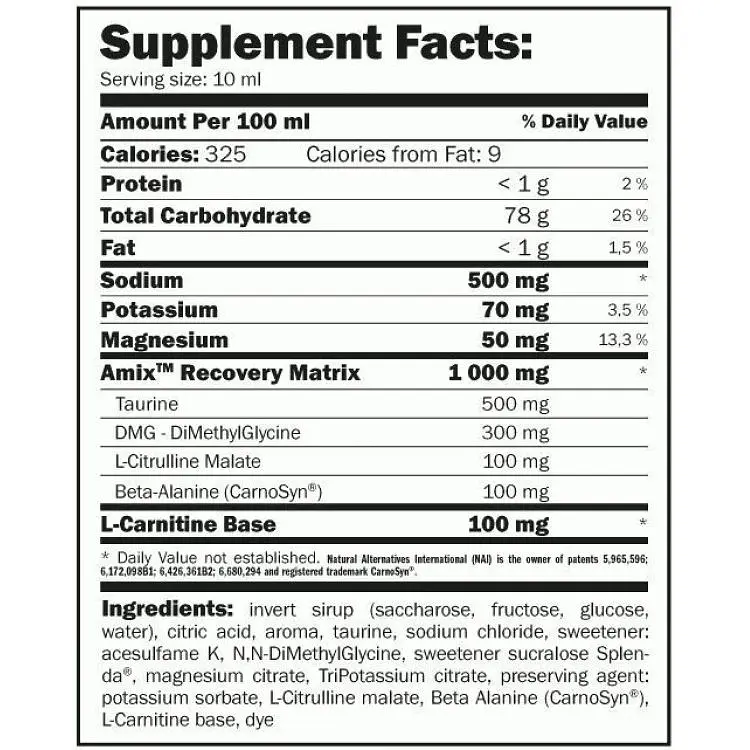 Ізотонік з амінокислотами Amix ChampION Sports Fuel зелене яблуко 1 л - фото 3