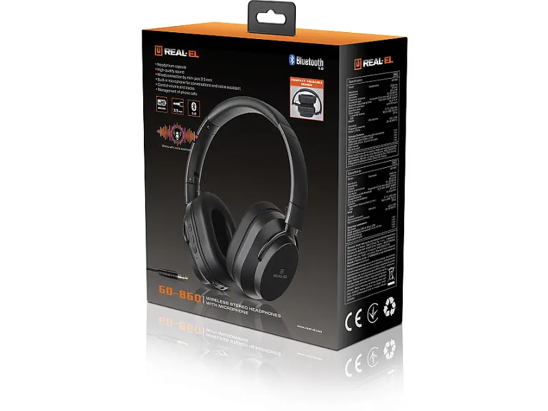 Навушники з мікрофоном REAL-EL GD-860 Black (EL124100053) - фото 3