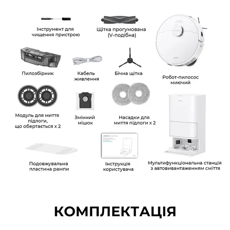 Робот-пилосос Mova Bot E30 Ultra (RLE51SE) - фото 4