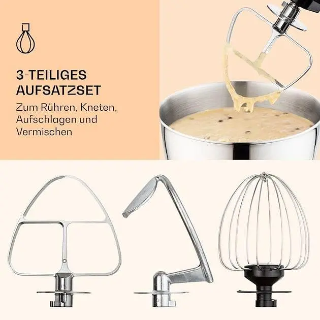 Кухонный комбайн тестомисс Klarstein Bella Mini (10037979) - фото 2