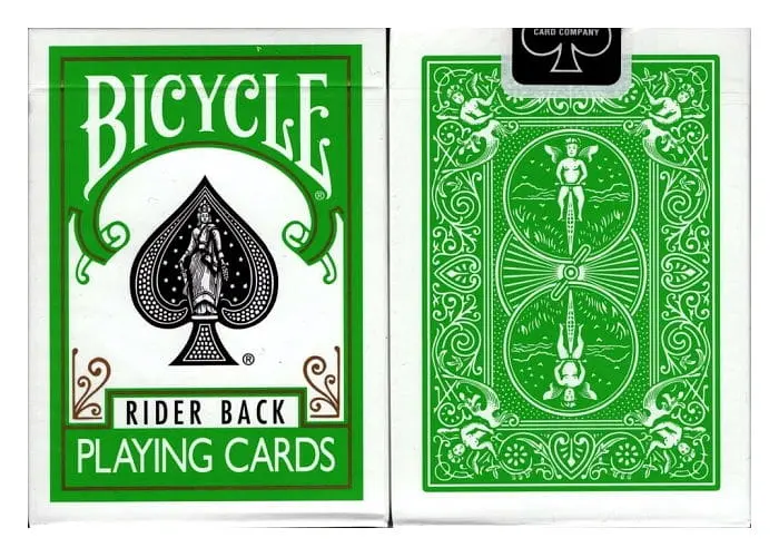 Карты игральные United States Playing Card Company Bicycle Rider Back Green deck (09418) - фото 6