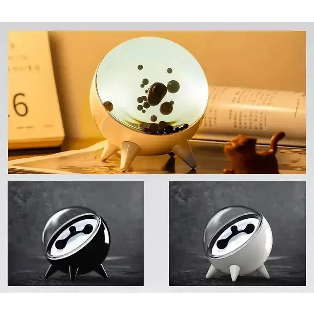 Нічний світильник DKT Ferrofluid Music Rhythm Lamp Sound Sensitive Magnetic Fluid Black [127649] - фото 3