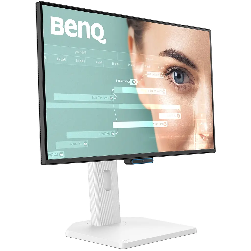 TFT 23.8" BenQ GW2490TC, IPS, 144hz, HDMI, DP, USB-C, HAS, колонки, білий - фото 2