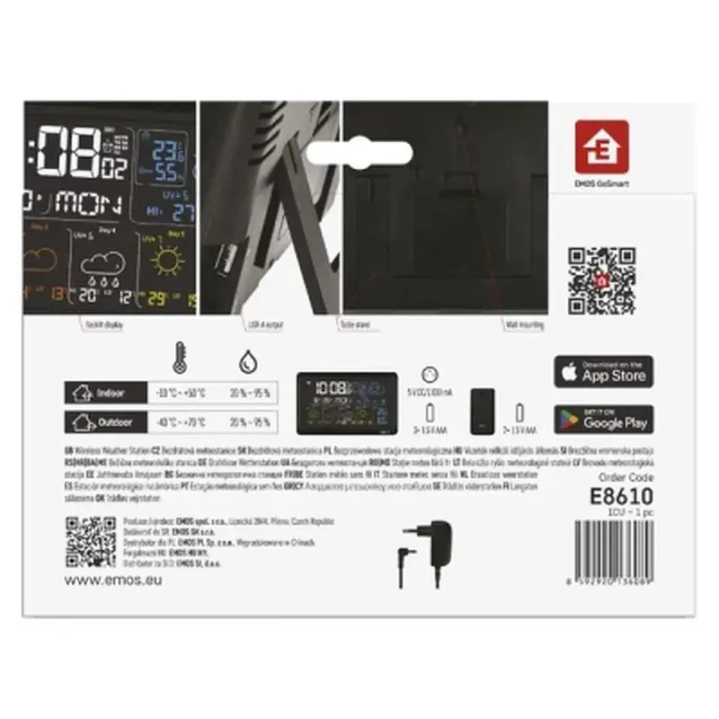 Метеостанція EMOS E8610 - фото 11