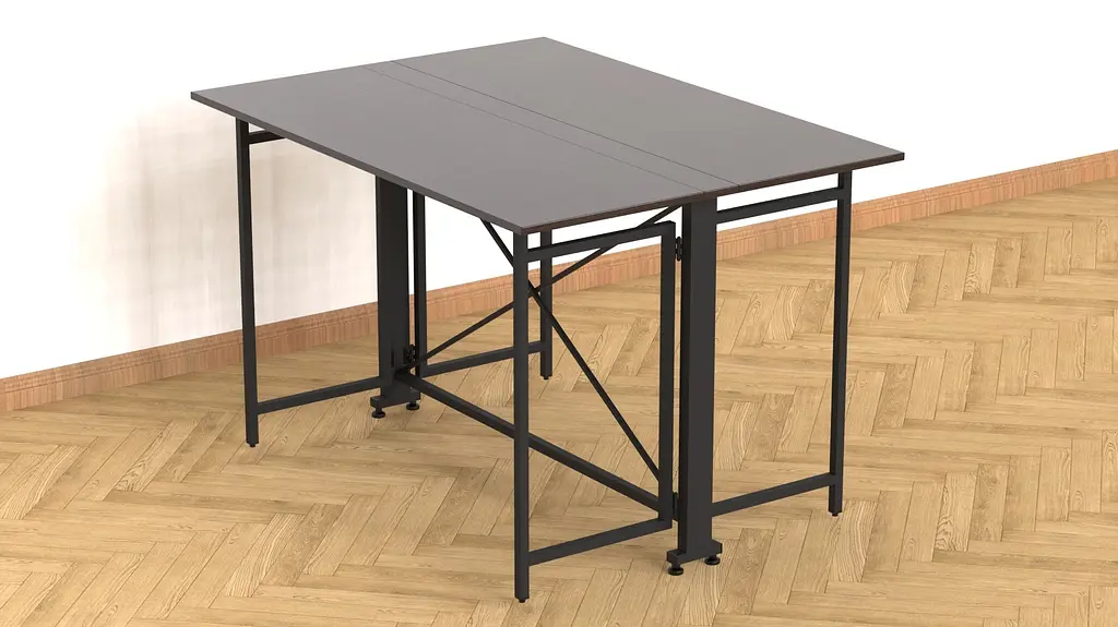 Стіл-книга трансформер Оріон 3 Ferrum-decor 750x1150x880 Чорний метал ДСП Венге Магія 16 мм (FRD-105631) - фото 8