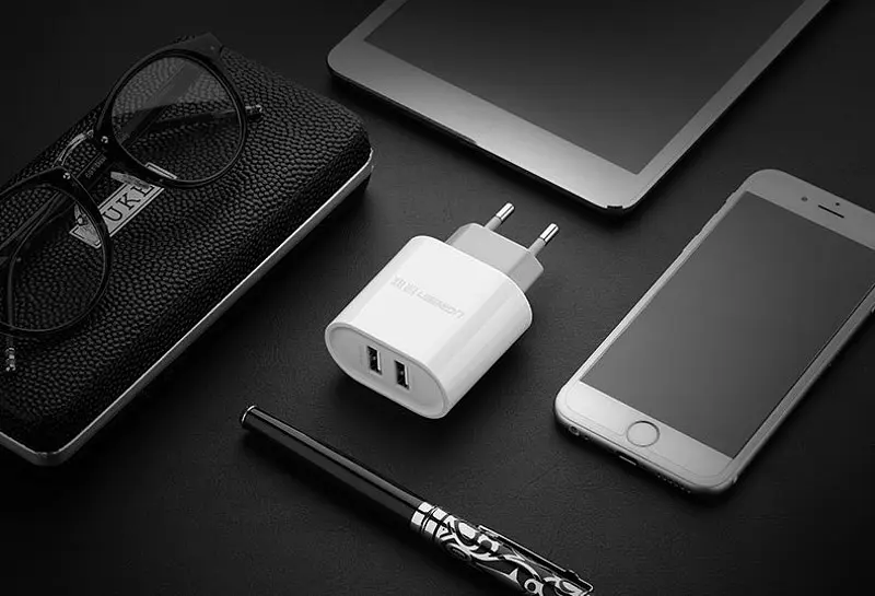 Мережевий зарядний пристрій Ugreen CD104 Dual USB Wall Charger 3.4A White (20384) [99250] - фото 5