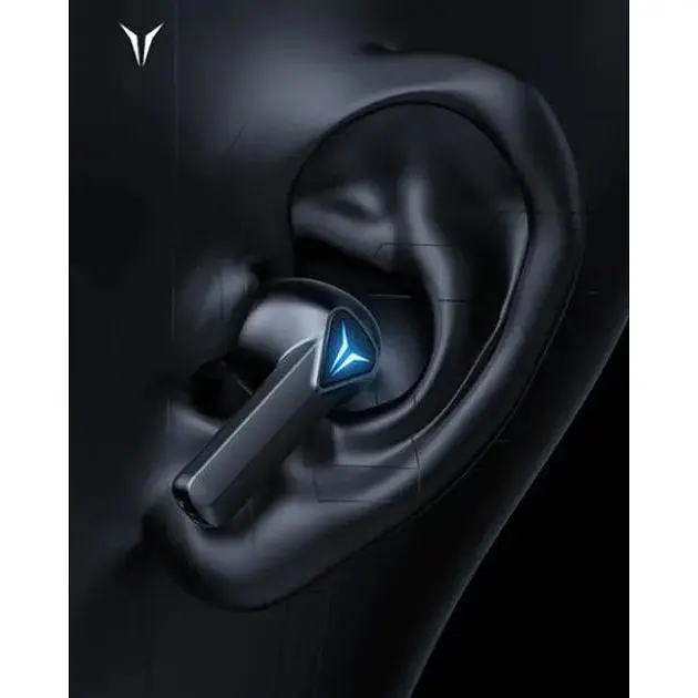 Наушники беспроводные Lenovo GM6 (стерео гарнитура в кейсе) черная - фото 4