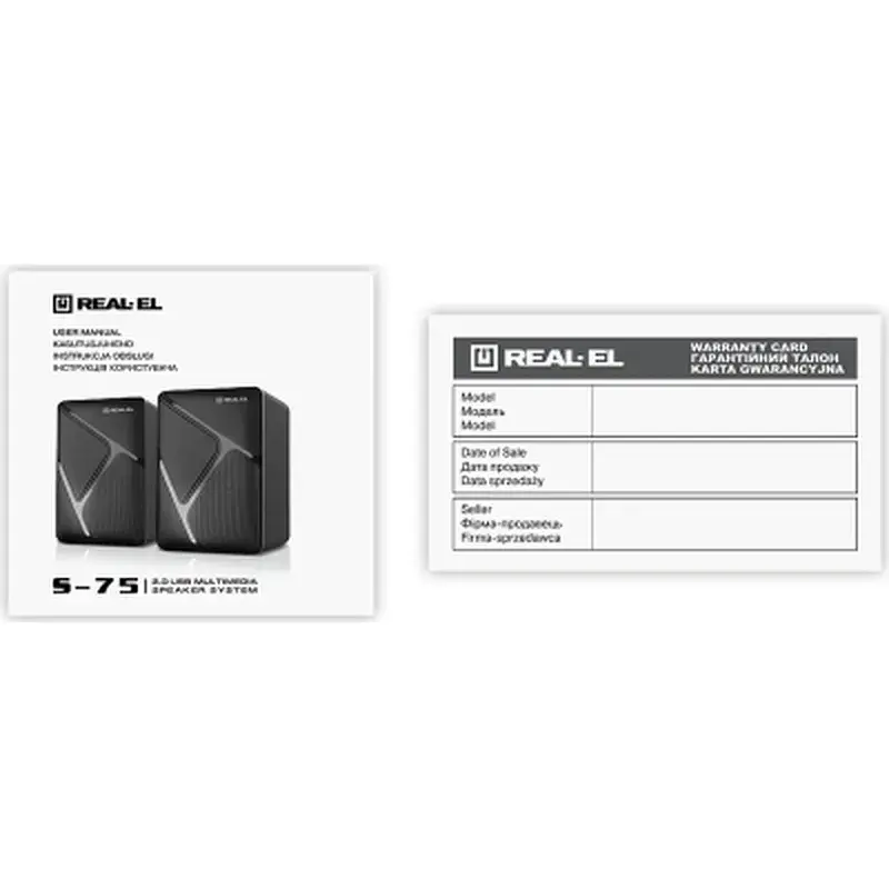 Акустична система REAL-EL S-75 Black (EL121100015) - фото 6