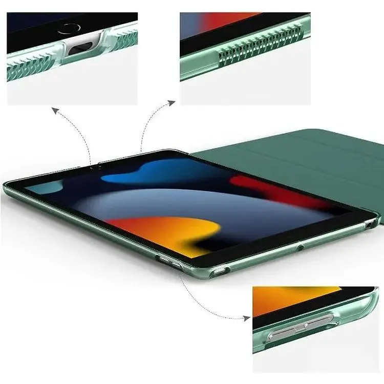 Чохол-книжка BeCover Tri Fold Hard для Apple iPad 10.2 2019/2020/2021 Dark Green (709656) - фото 5
