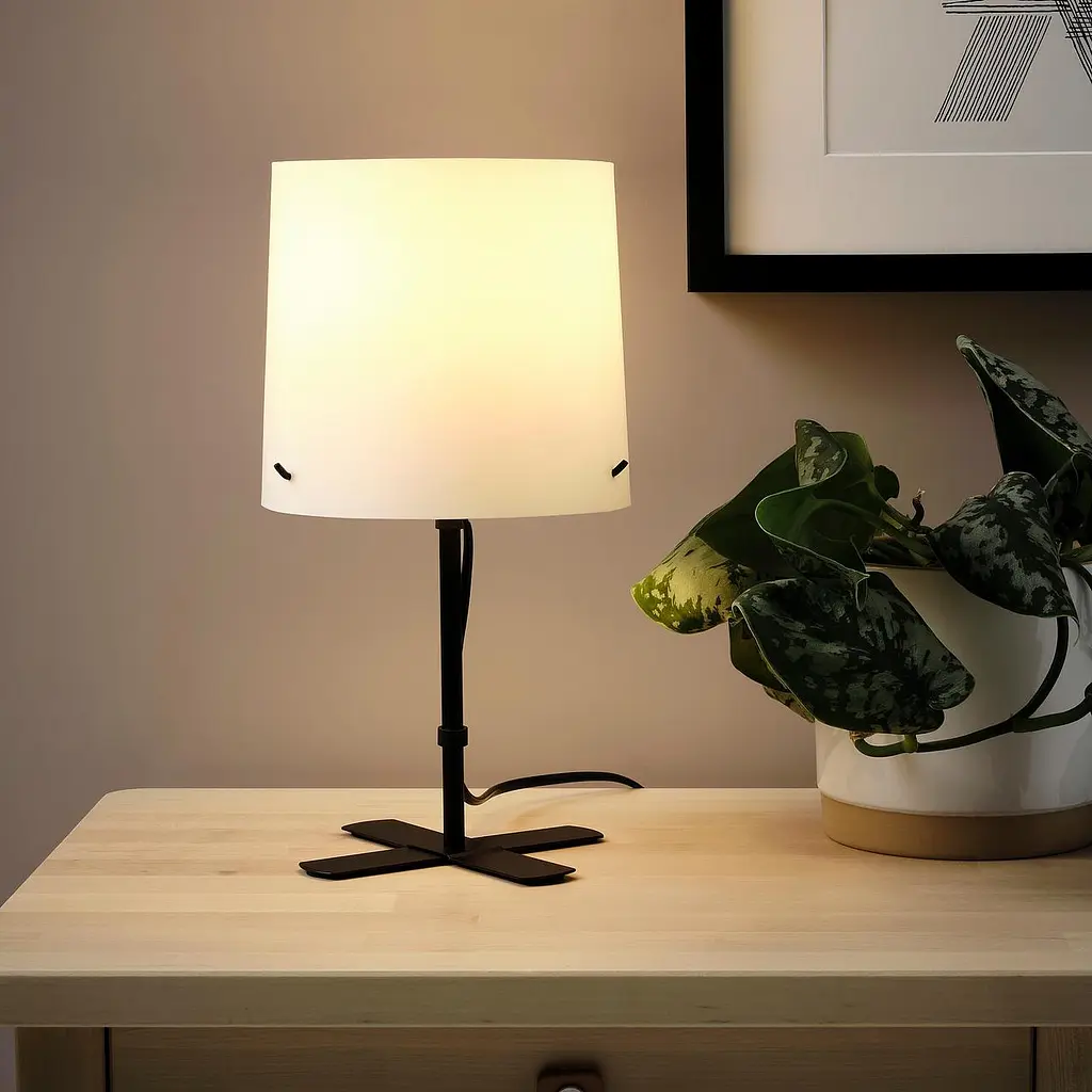 Настільна лампа IKEA, біла, метал/поліпропілен, 31 см - фото 2
