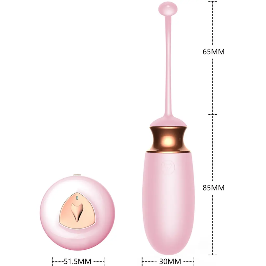 Віброяйце Vibrating Silicone Love Egg Pink, USB, 10 Function, Heating, Voice Control - фото 8