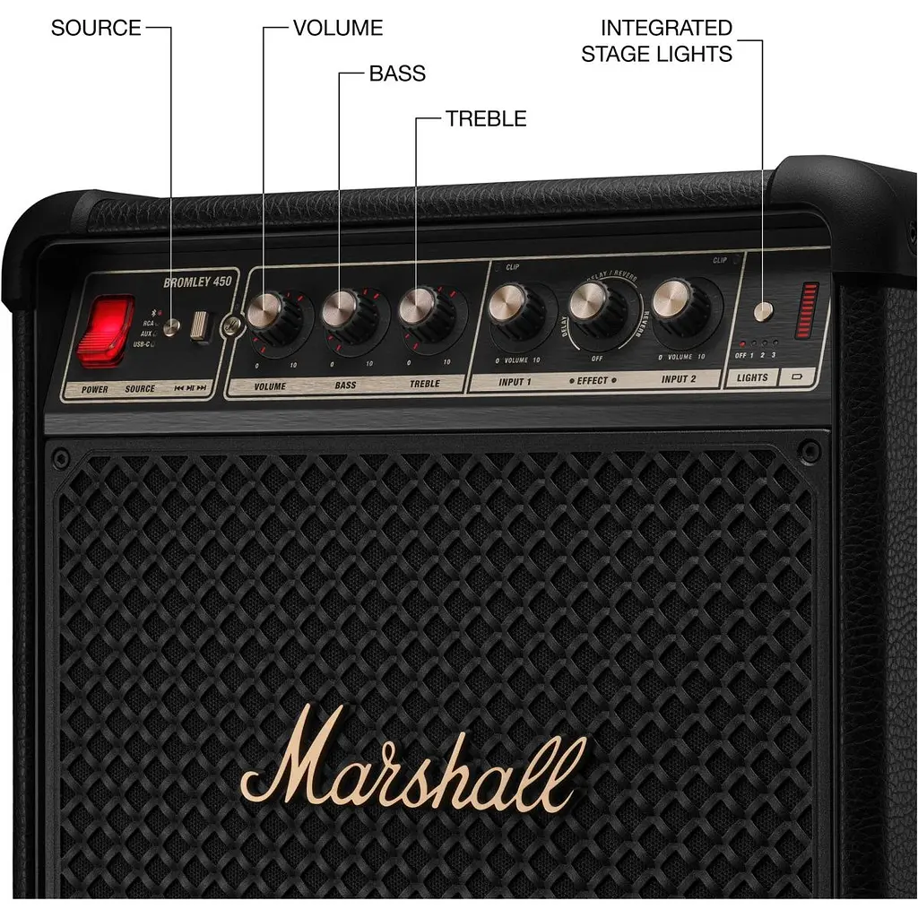 Акустика Marshall Bromley 450 Black And Brass (1008199) [171218] - фото 7