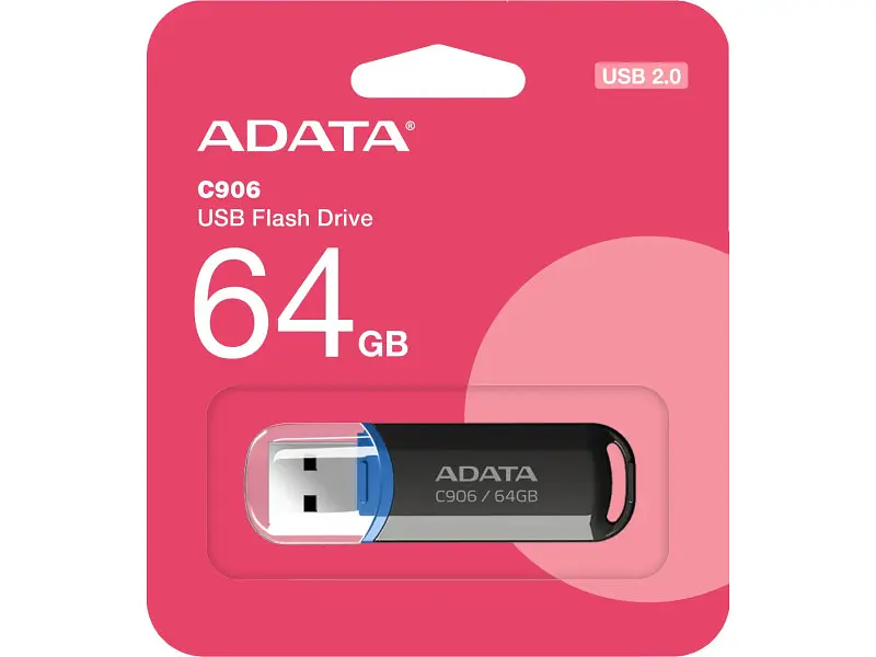 USB флеш накопичувач ADATA 64 GB C906 Black (AC906-64G-RBK) - фото 3