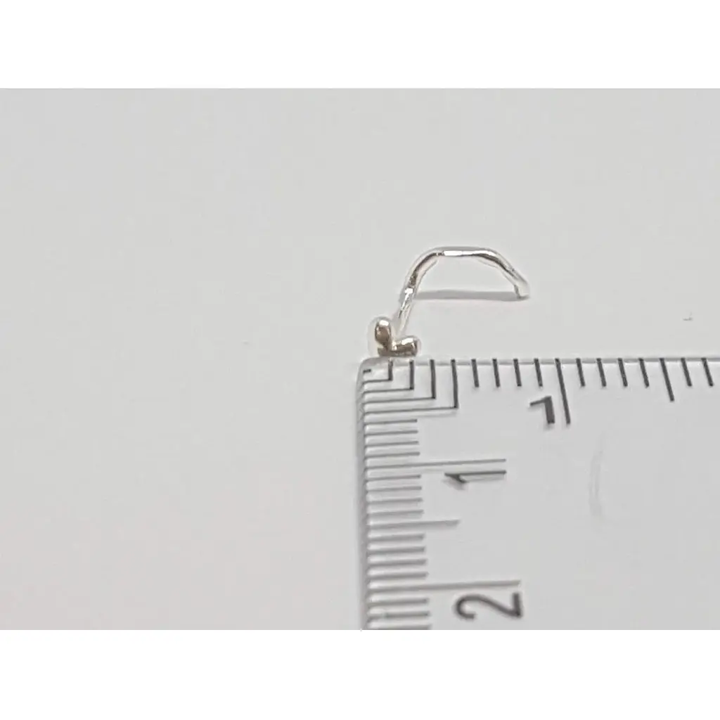 Срібна сережка-пірсинг в ніс Dear. 1003С - фото 3