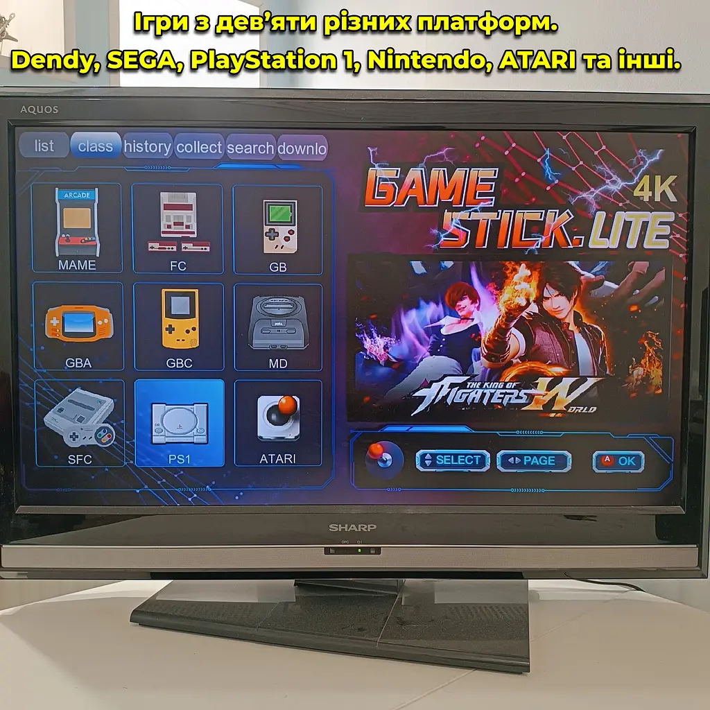 Игровая приставка Game Stick Pro HDMI 20000 игр. Ретро консоль. 2 геймпада. NES, PlayStation. Память 64 гб. - фото 4