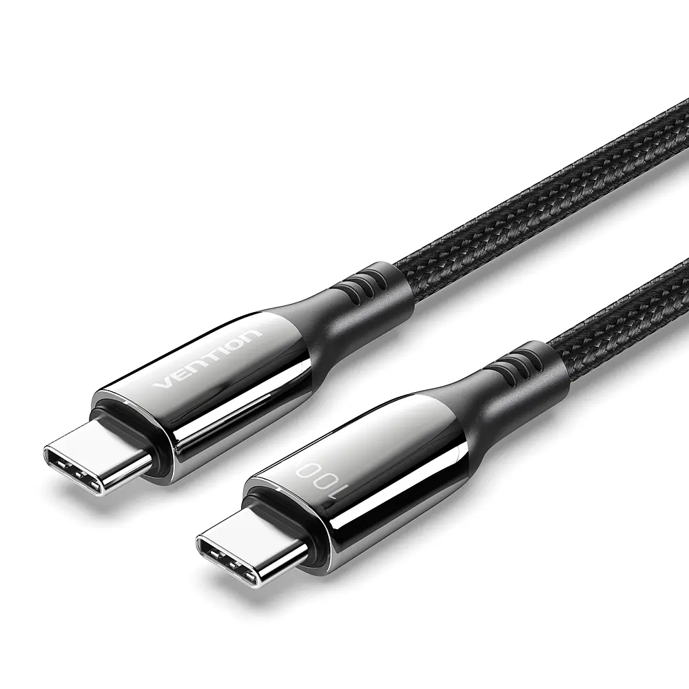 Кабель Vention CTKBAV USB-C - USB-C PD 100 Вт 1,2 м чорний (CTKBAV)