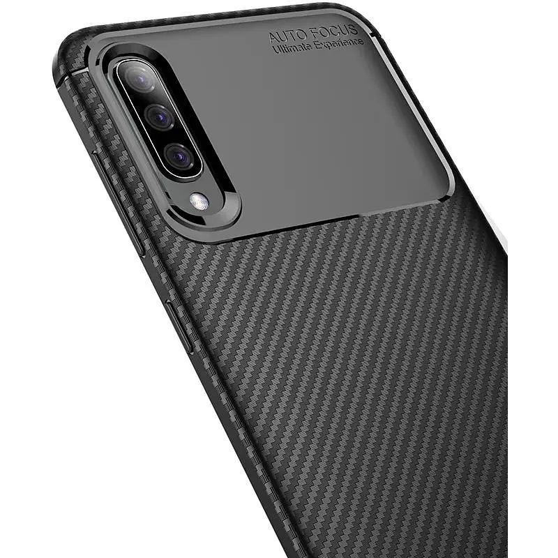 Чохол-накладка Toto TPU Carbon Fiber 1.5 mm Case Samsung Galaxy A70 Black - фото 4