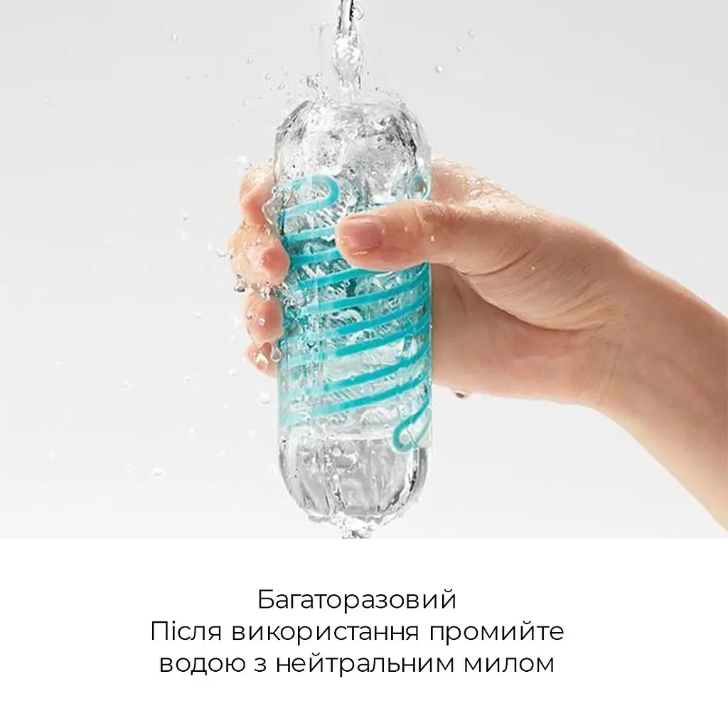 Мастурбатор Tenga Spinner 06 Brick з пружною стимулювальною спіраллю всередині - фото 5