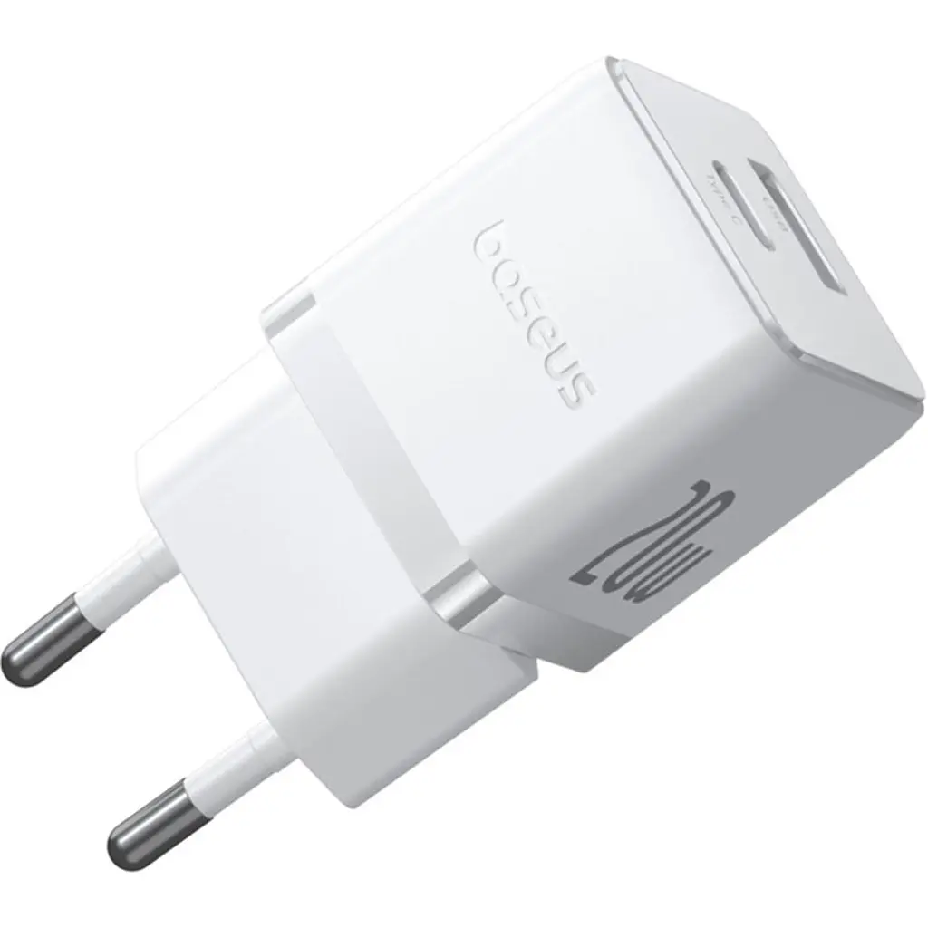 Мережевий зарядний пристрій Baseus Palm Fast Charger 20W Moon White (P10111608213-00) [139990] - фото 4