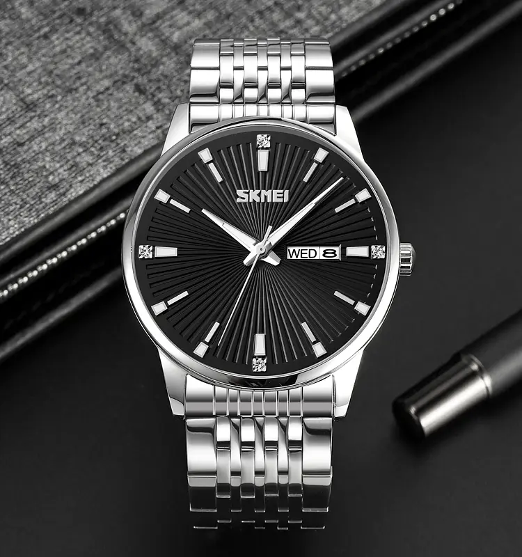 Годинник наручний чоловічий 9323SIBK Silver-Black Skmei acs0030916 - фото 3