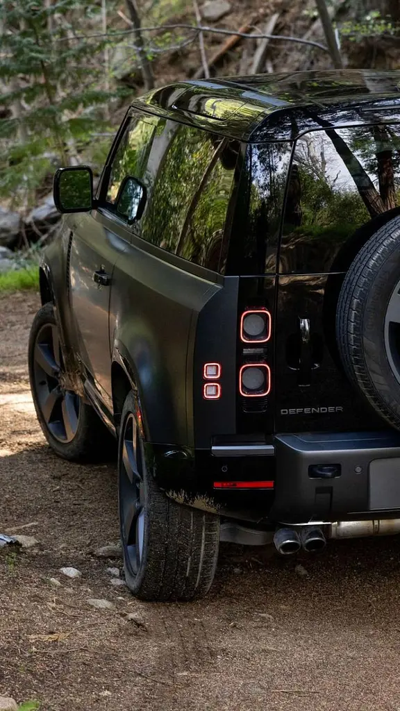 Емблема напис задня Defender для Land Rover (Чорна) 207х16 мм (на скотчі) LR130736 - фото 3