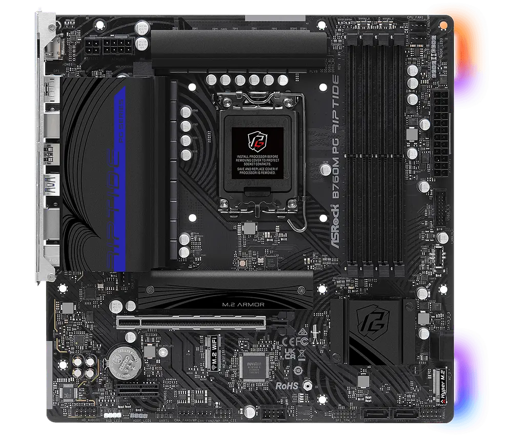 Материнська плата ASRock B760M PG Riptide LGA 1700 (B760M PG RIPTIDE) Б/В - фото 4