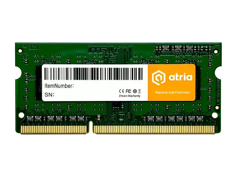 Пам'ять для ноутбуків ATRIA 4 GB SO-DIMM DDR3 1600 MHz (UAT31600CL11SLK1/4)