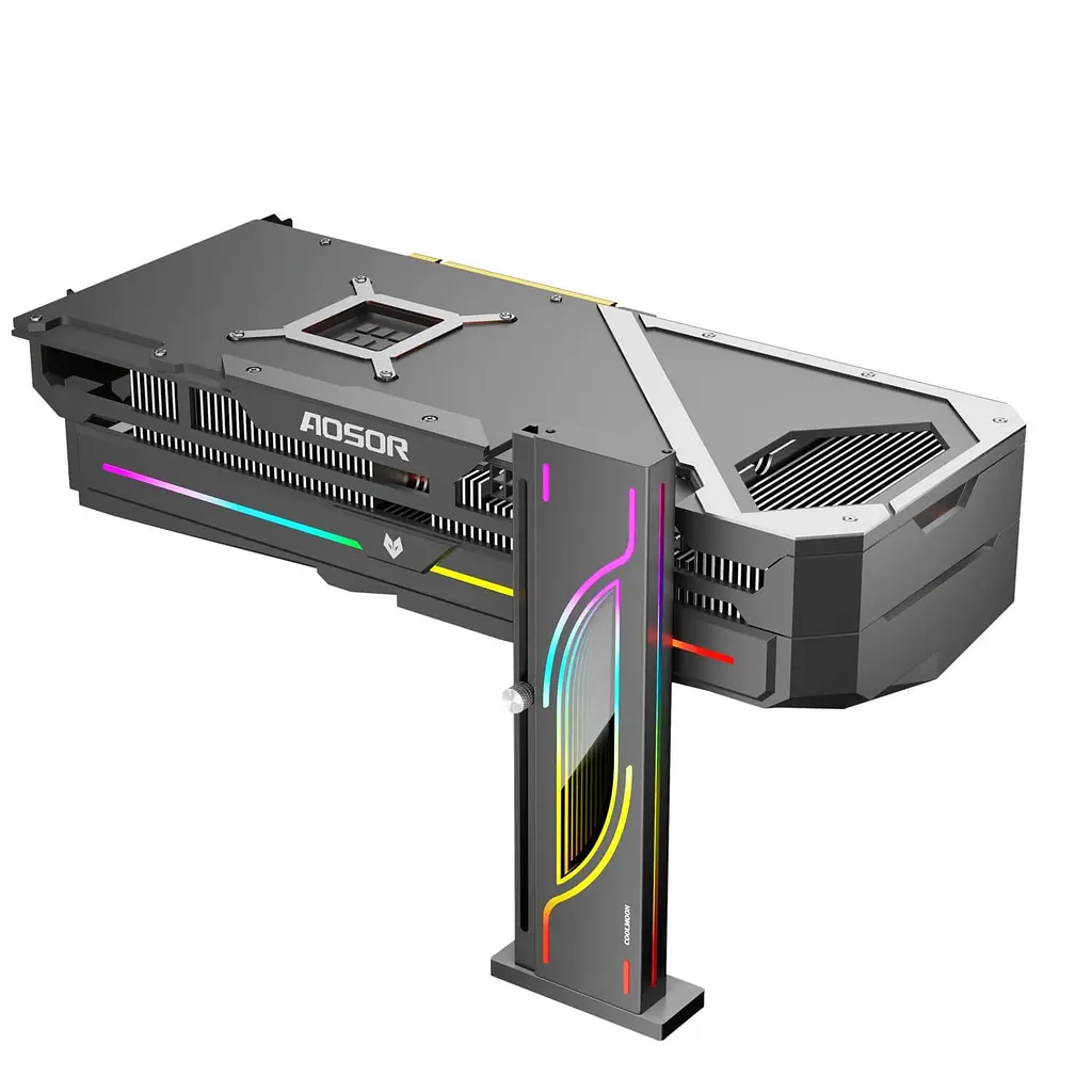 Підставка для відеокарти Coolmoon GH-6 ARGB Black (GH6B) - фото 5