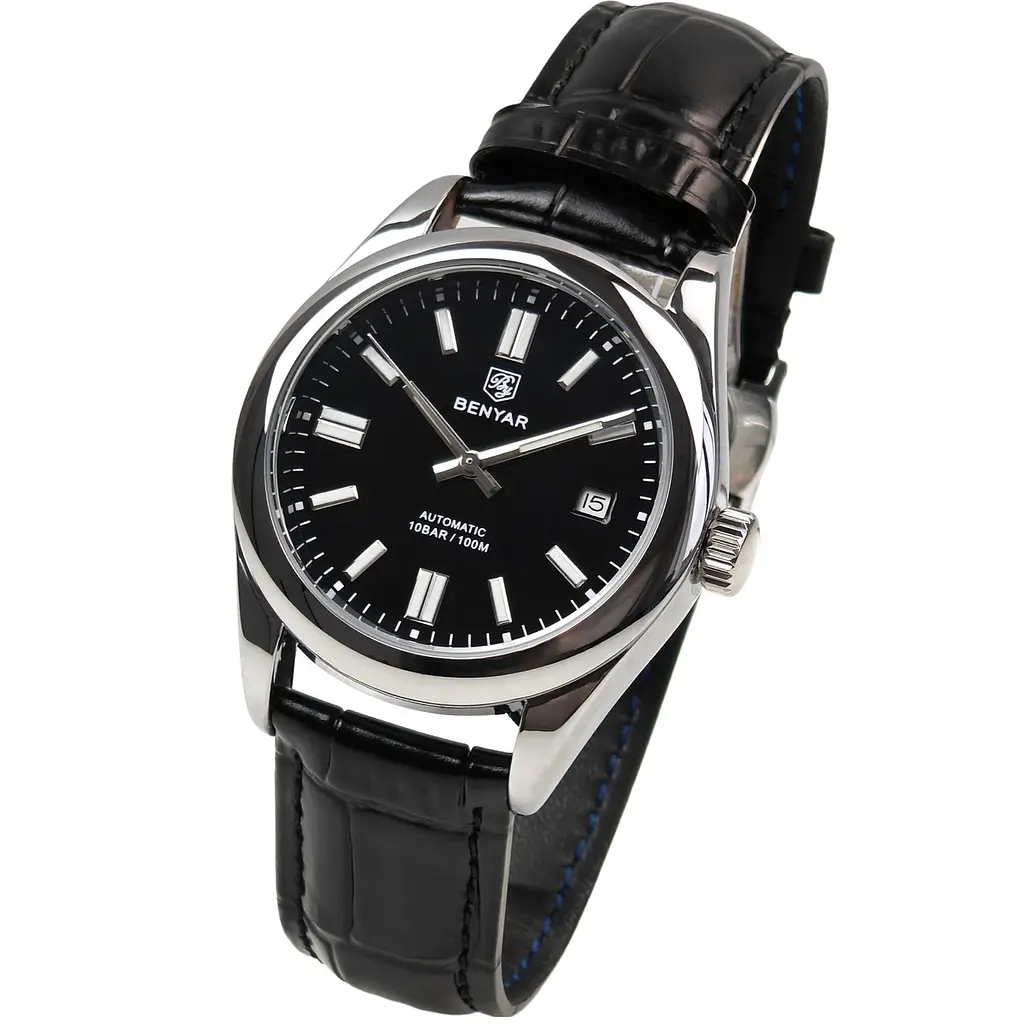 Годинник Benyar Automatic Leather Deluxe 10 BAR - фото 2