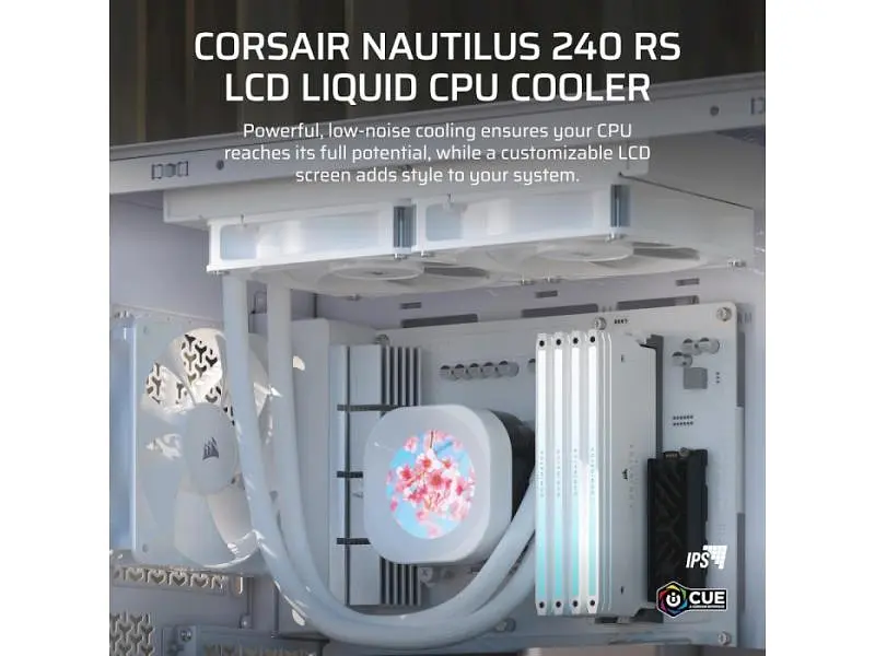 Водяне охолодження Corsair Nautilus 240 RS LCD White (CW-9061032-WW) - фото 9