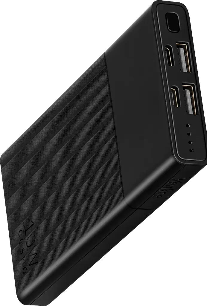 Портативний зарядний пристрій YPB 1041 - 10000 mAh 10W Black Yenkee teh0027050 - фото 2