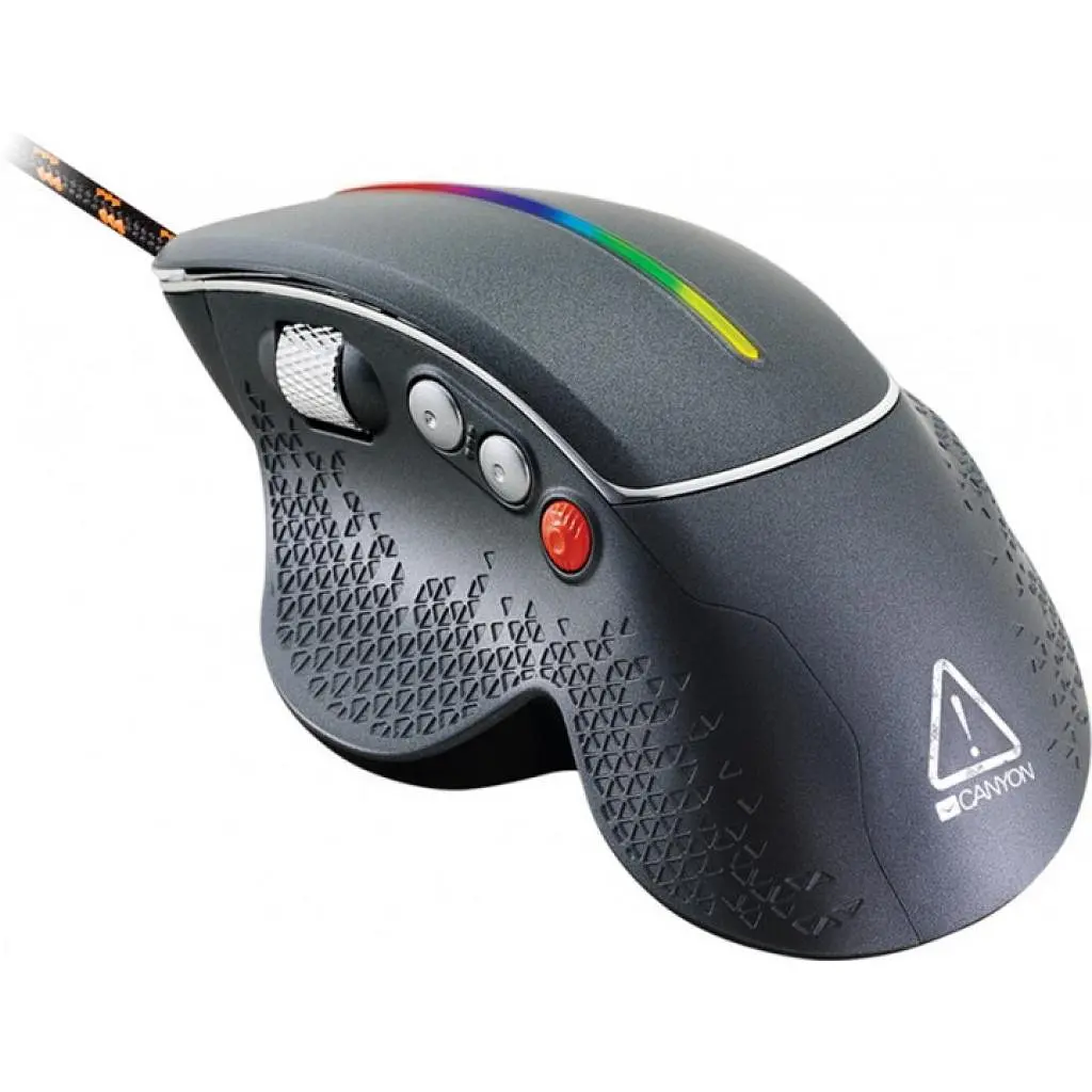Мишка Canyon Apstar USB Black (CND-SGM12RGB) - фото 3