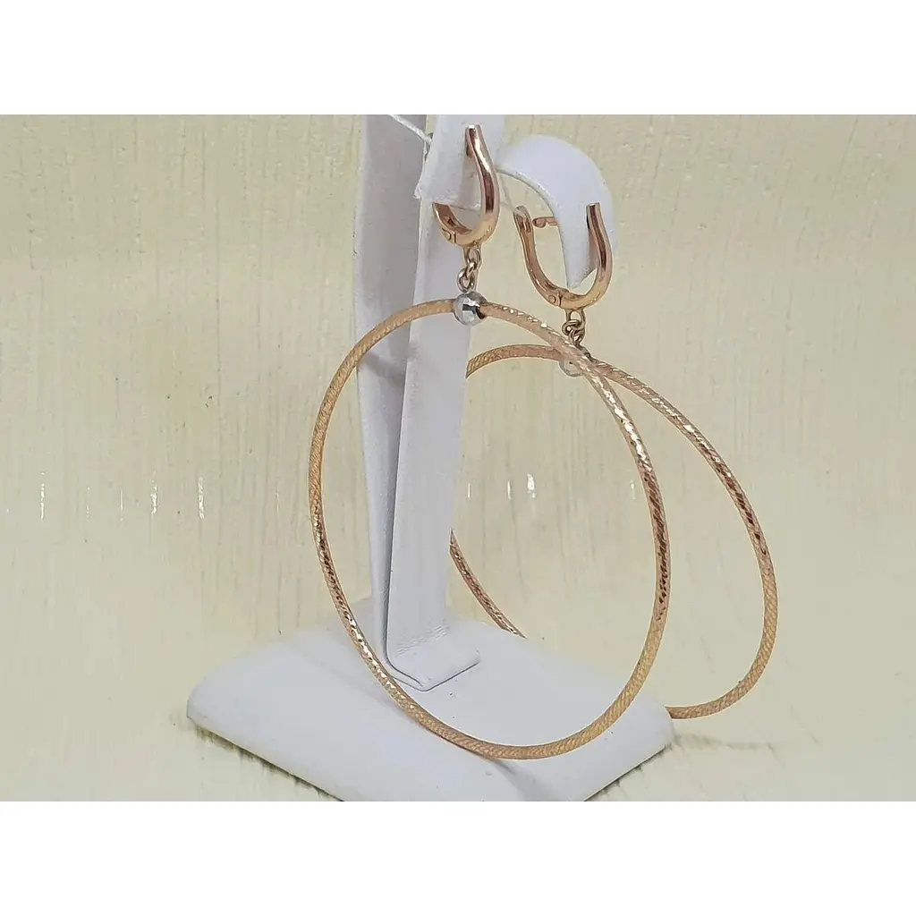 Золоті сережки Favoritum з алмазною гранню. 210171 - фото 2