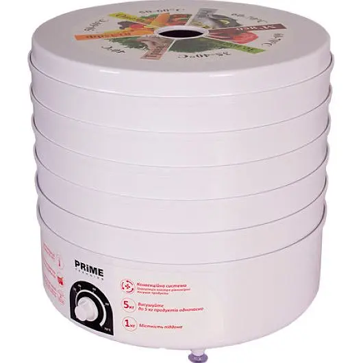 Сушарка для овочів та фруктів Prime Technics PFD 502 W [100327] - фото 2