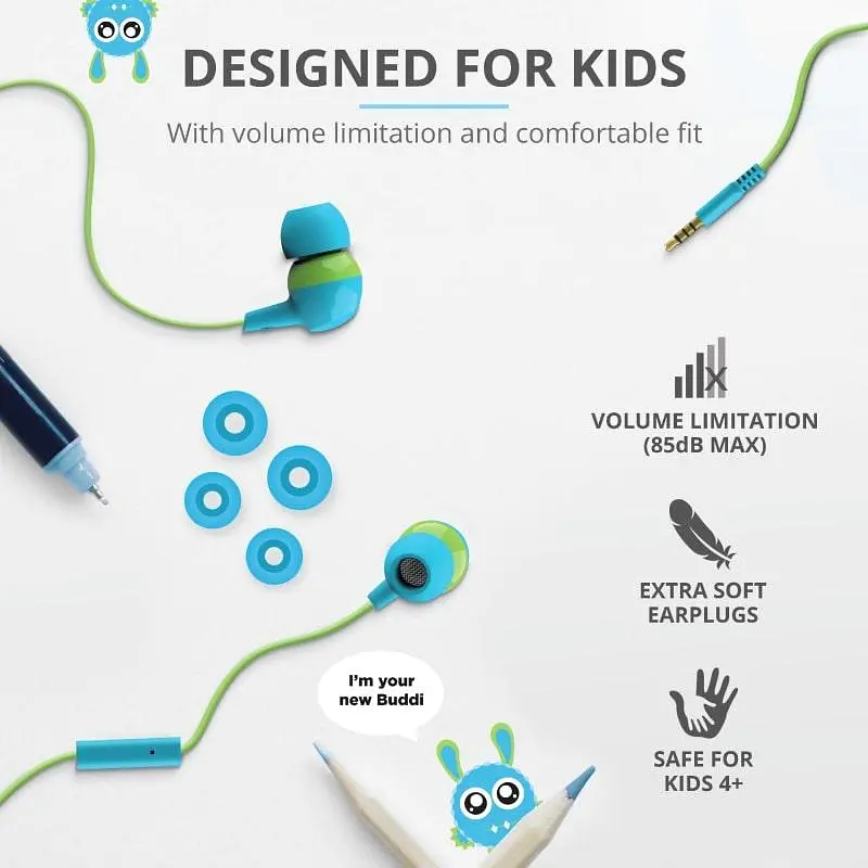 Наушники Trust Buddi Kids Mic Blue (23421_Trust) - фото 7