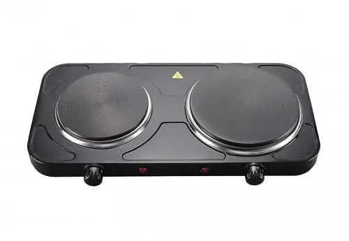 Настільна плита Eisen EHP-258B Black, 2500W (1500+1000), 2 конфорки 18,5 та 15,5см, чавун, 5 режимів температури, термостат від перегрівання - фото 2