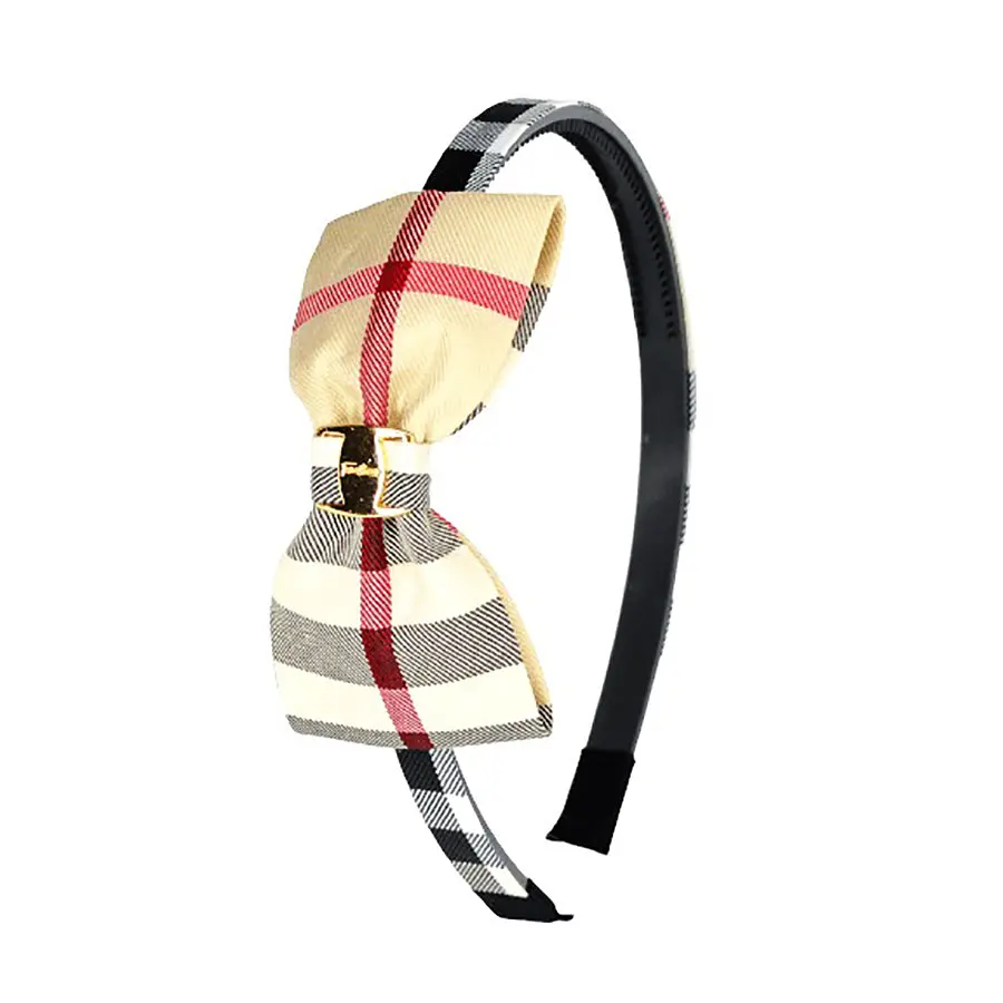 Набор детских ободков для волос Клеточка с эмблемой La-beauty 0201-194-1, 6 шт - фото 2