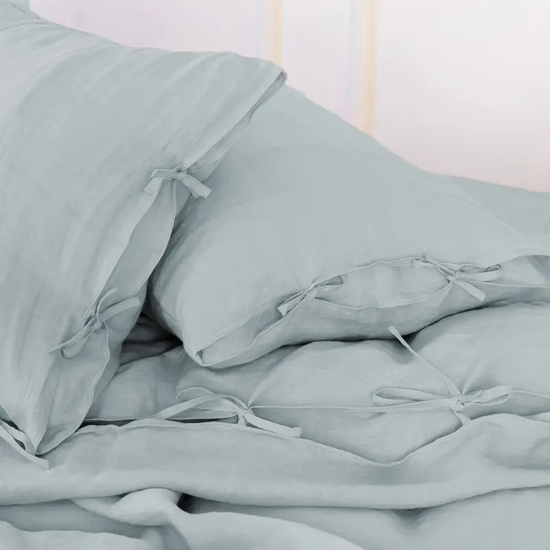 Простирадло MirSon Льон Natural Linen Caspian 220х150 см (2200008248420) - фото 6