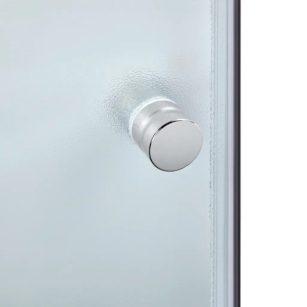 Душова кабіна Latwa SC90x90.SAT.MID.FR полукругла, скло Frost 4 мм + Душовий піддон KAPIELKA ST90x90x26, з панеллю Lidz, Універсальна, хром матовий, глубокий более 20 см - фото 5