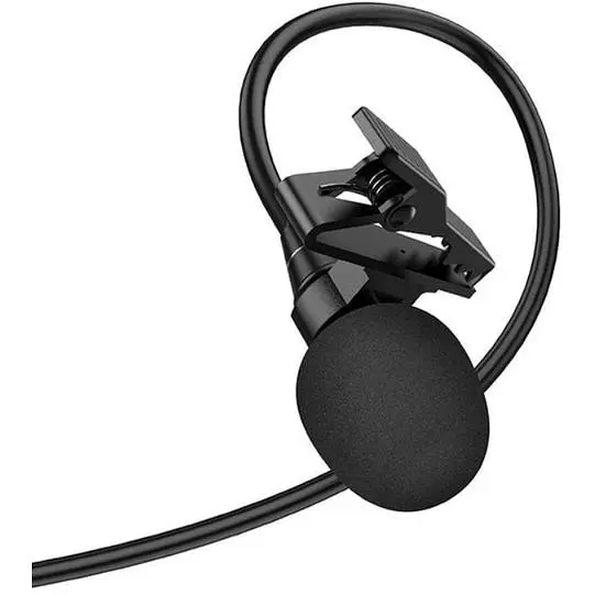 Микрофон Hoco L14 с разъемом Lightning для iPhone и iPad черный (MAW-44262_629) - фото 3