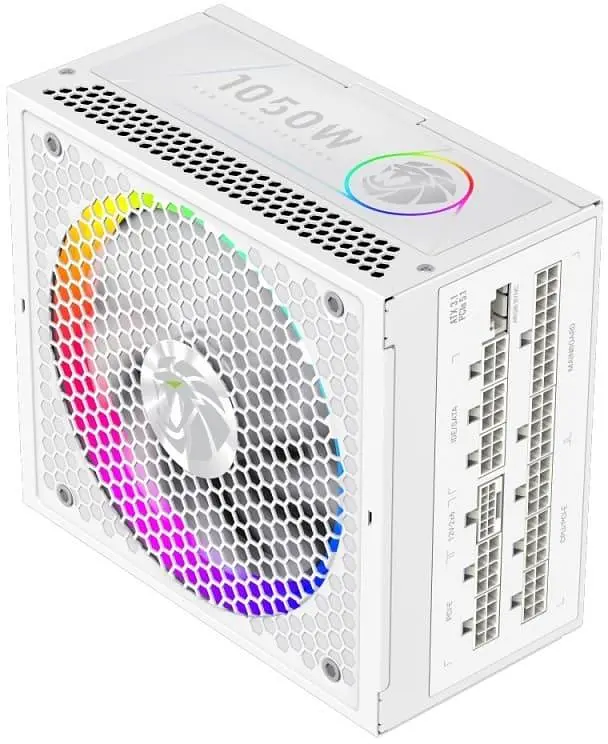Блок живлення GameMax RGB PRO 1050G 1050W ATX 3.1 80+ Gold White (RGB PRO 1050G WH) - фото 3