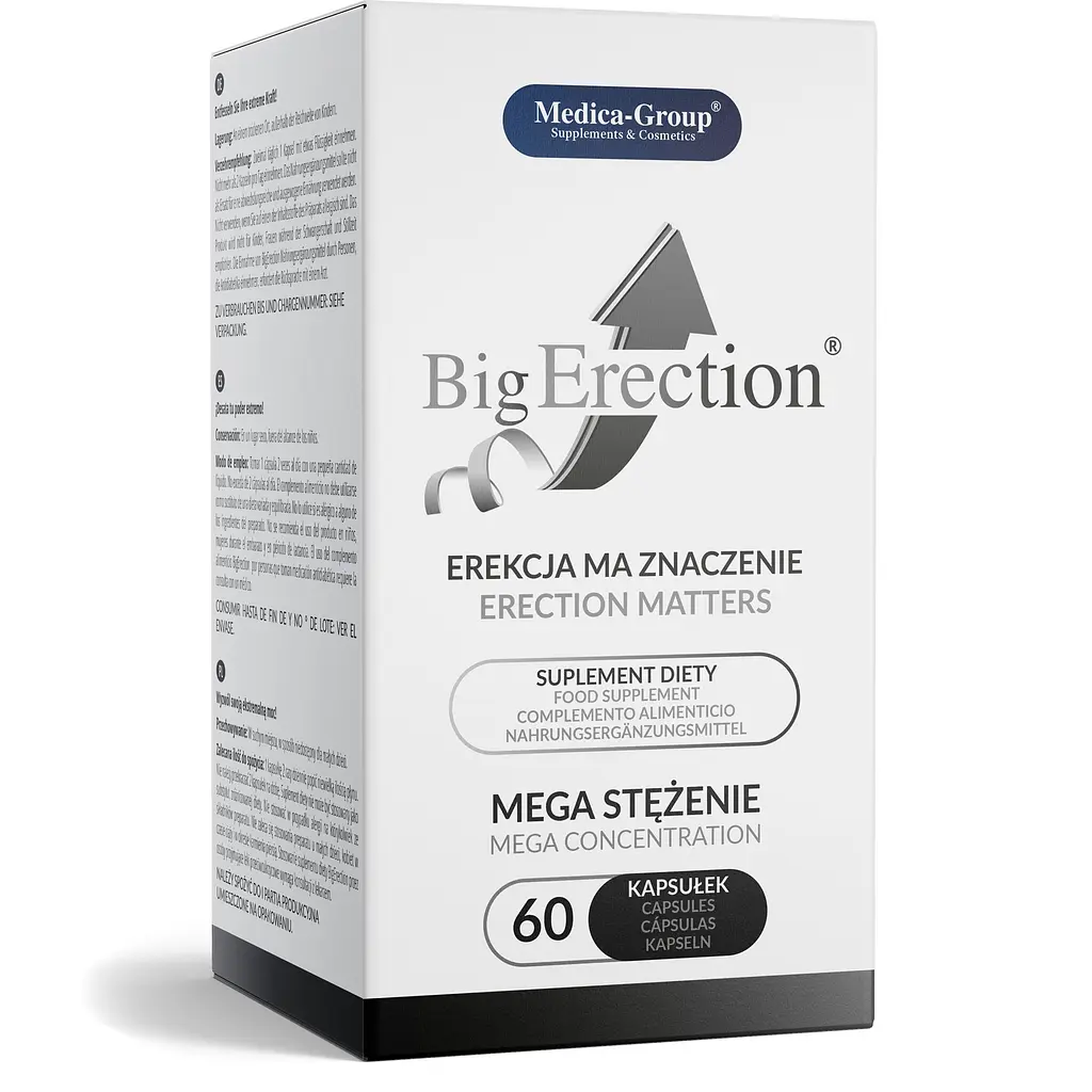 Капсулы Medica-Group Big Erection Diet Supplement для повышения эрекции для мужчин 60 капсул - фото 3